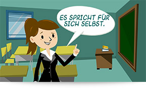 Erklärvides sprechen für sich selbst